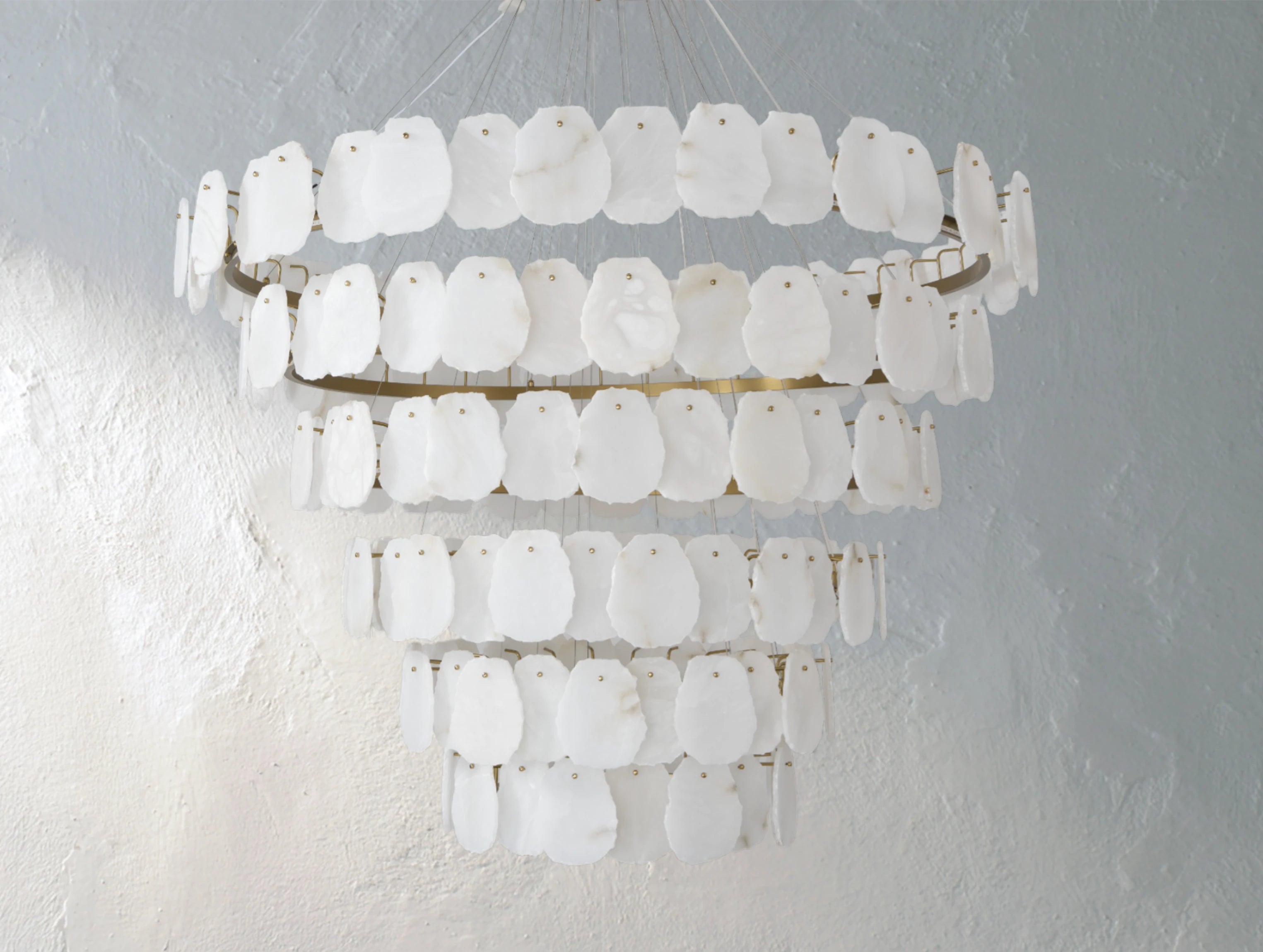 Aurelis Multi-tiered Alabaster Chandelier