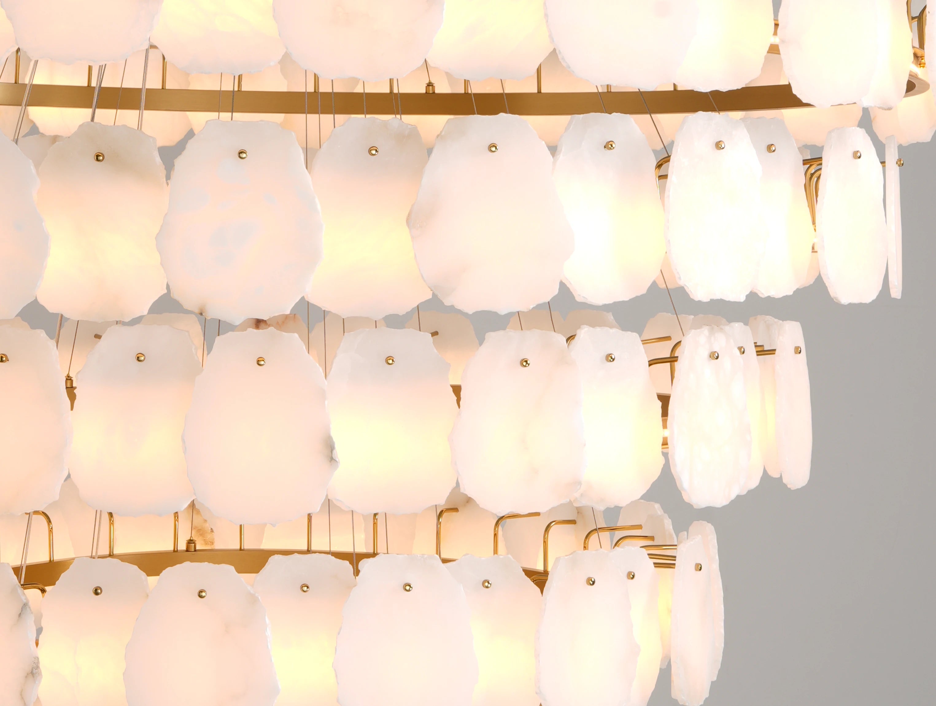 Aurelis Multi-tiered Alabaster Chandelier