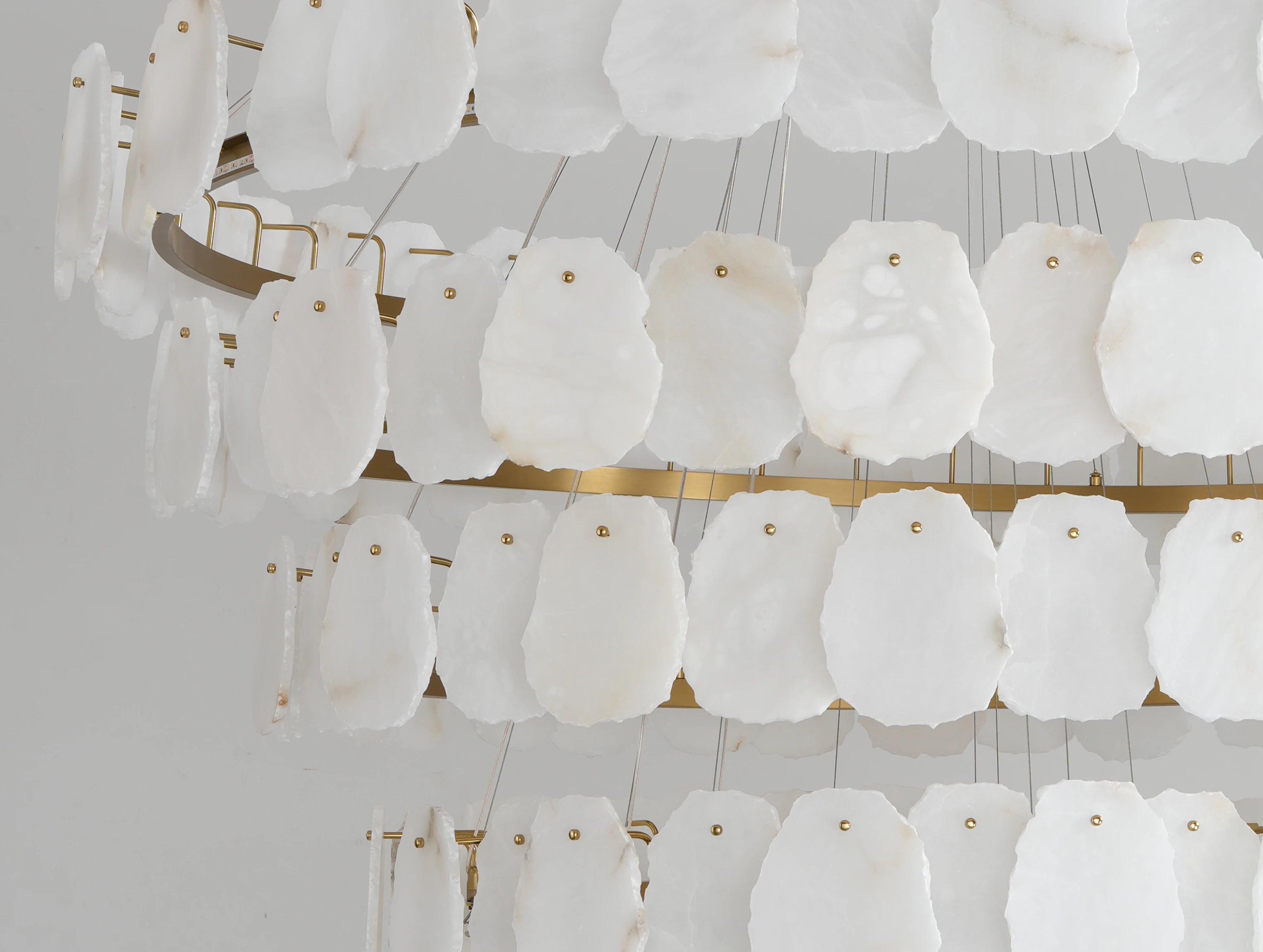 Aurelis Multi-tiered Alabaster Chandelier