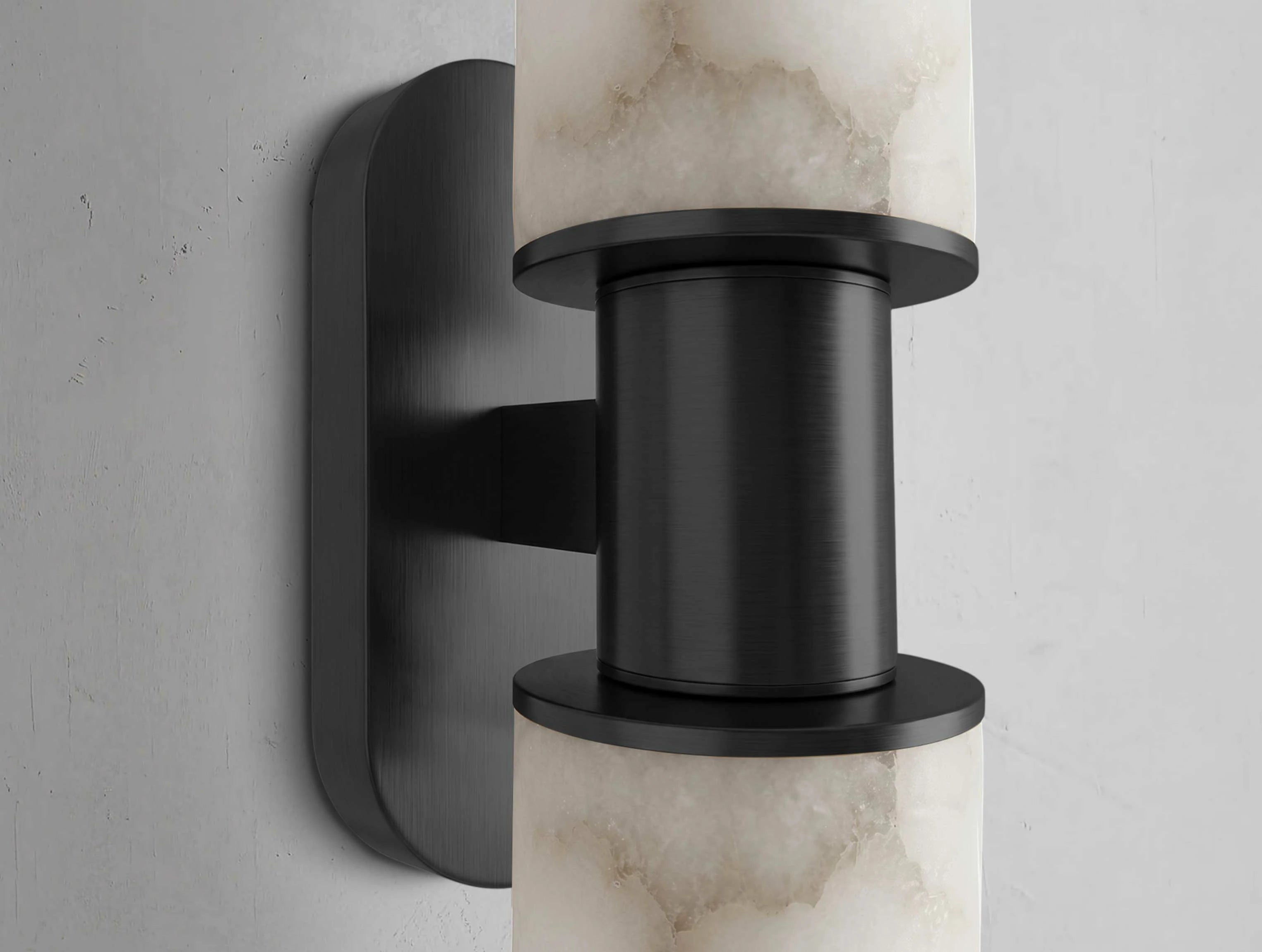 Horlin Double Sconce in Alabaster