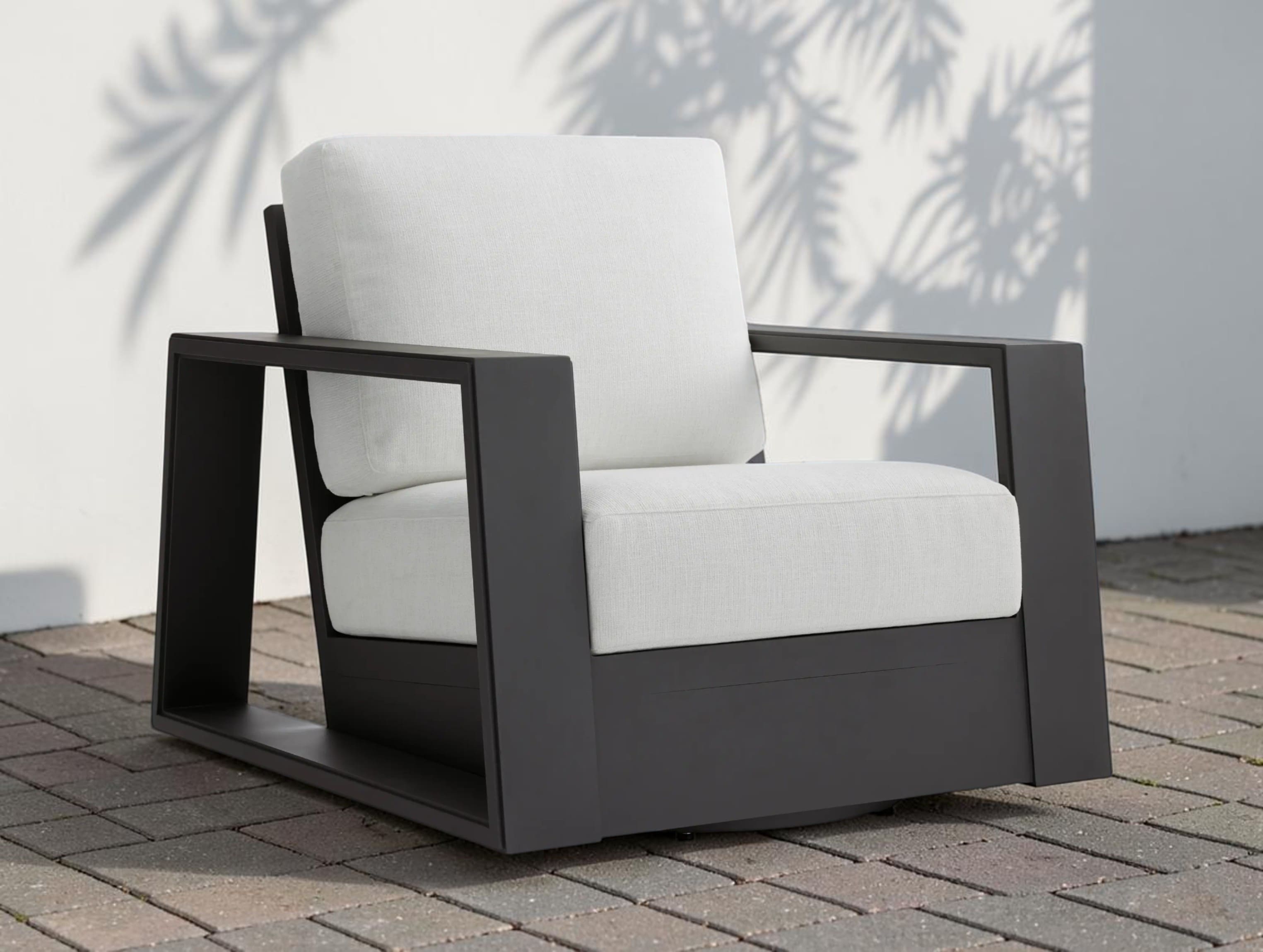 Bellano Outdoor Aluminum Swivel Chair