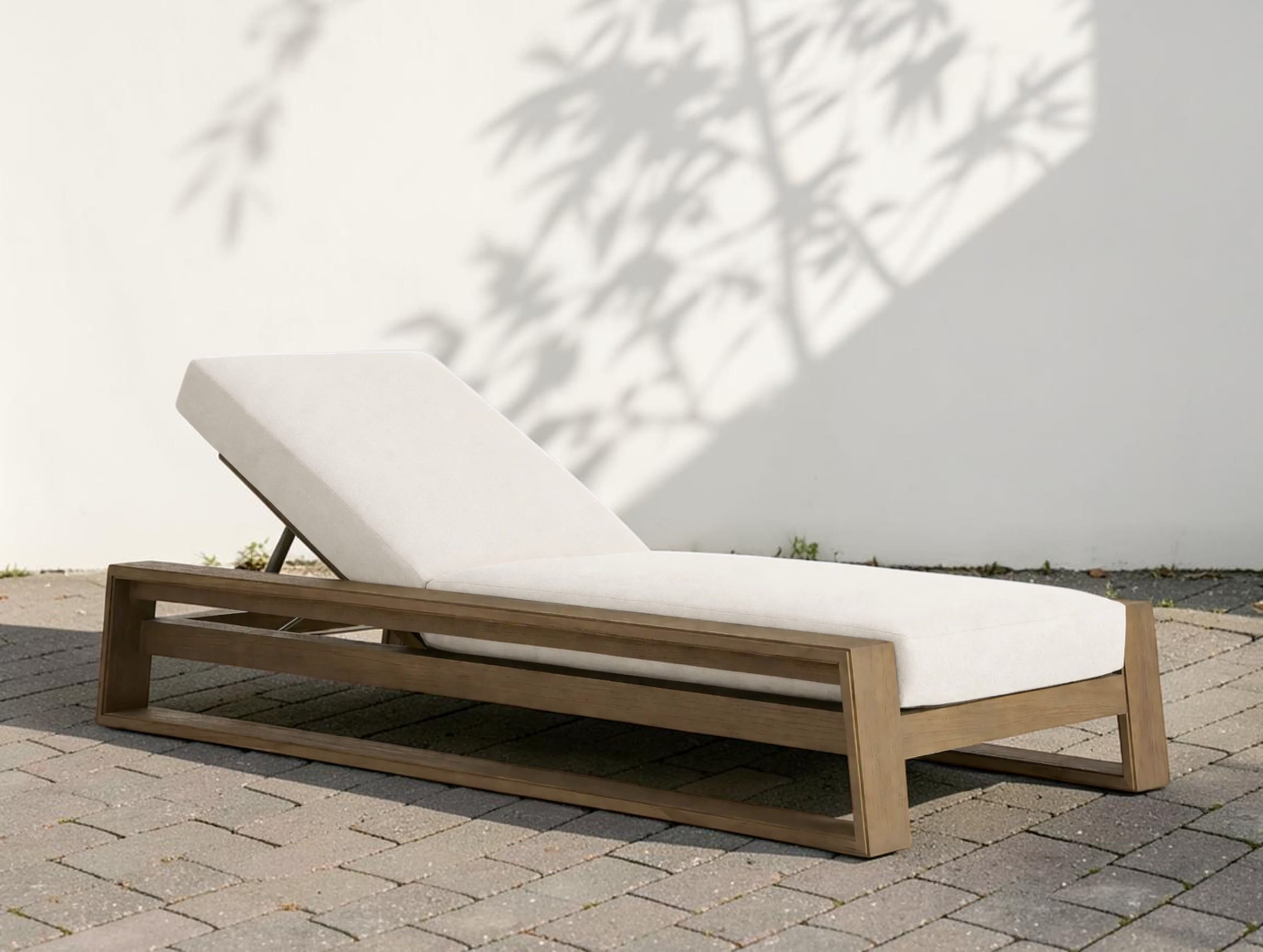 Bellano Outdoor Teak Chaise