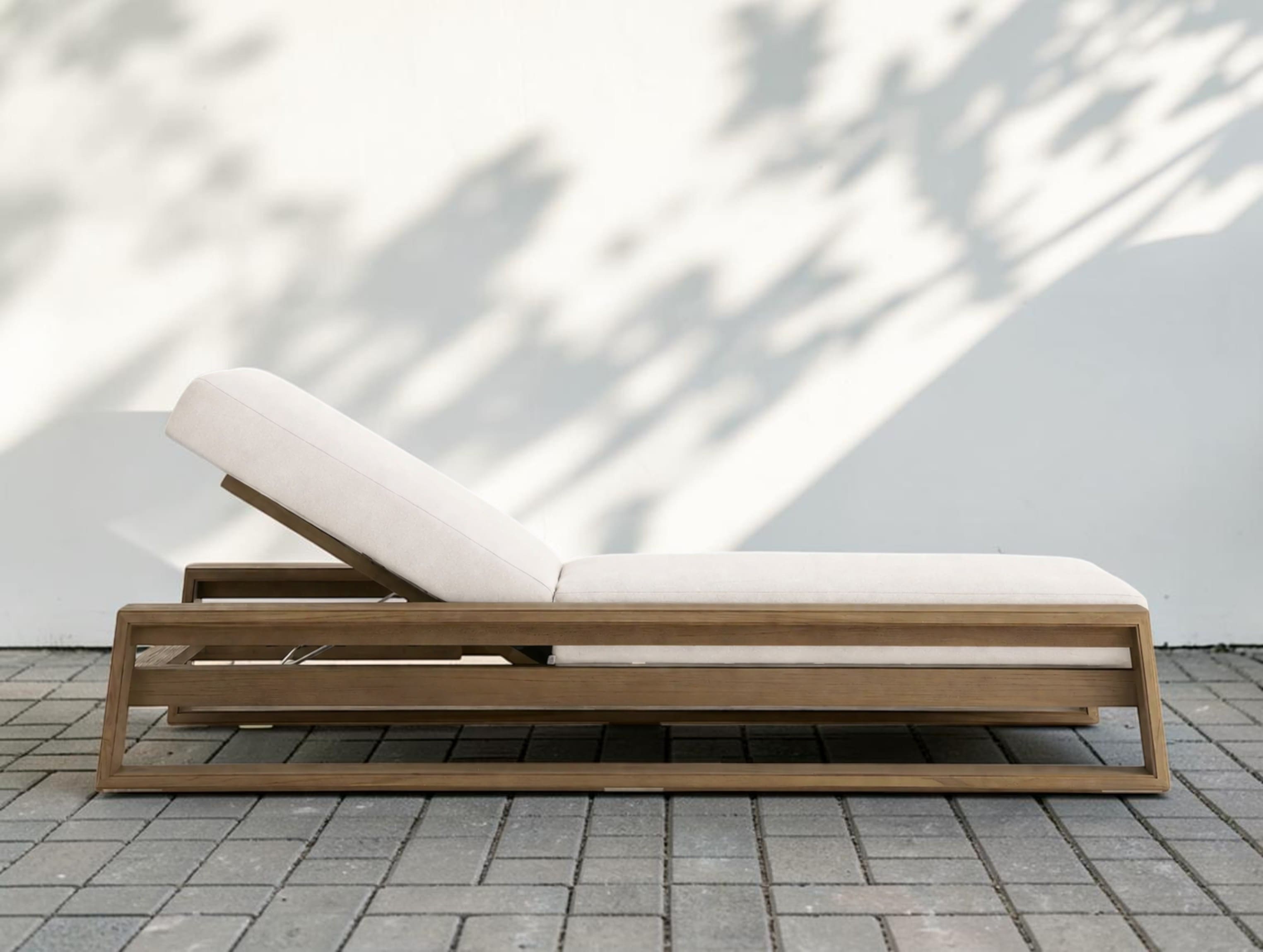 Bellano Outdoor Teak Chaise