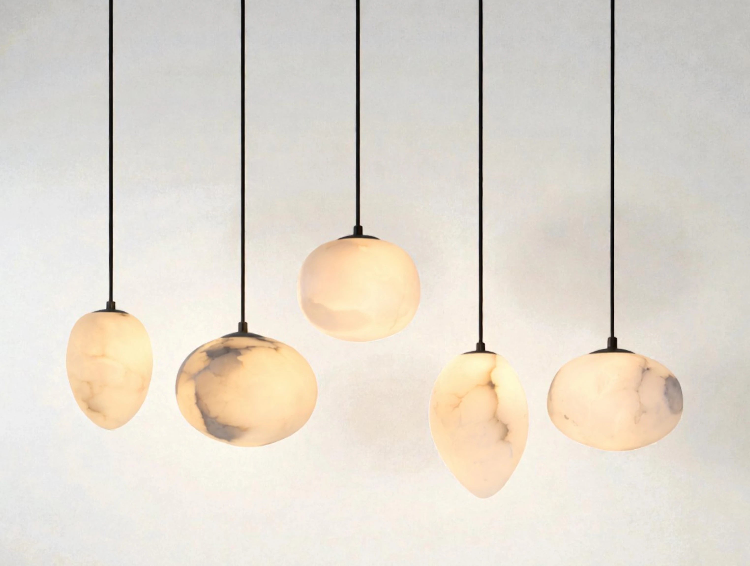 Duo Alabaster Pendant