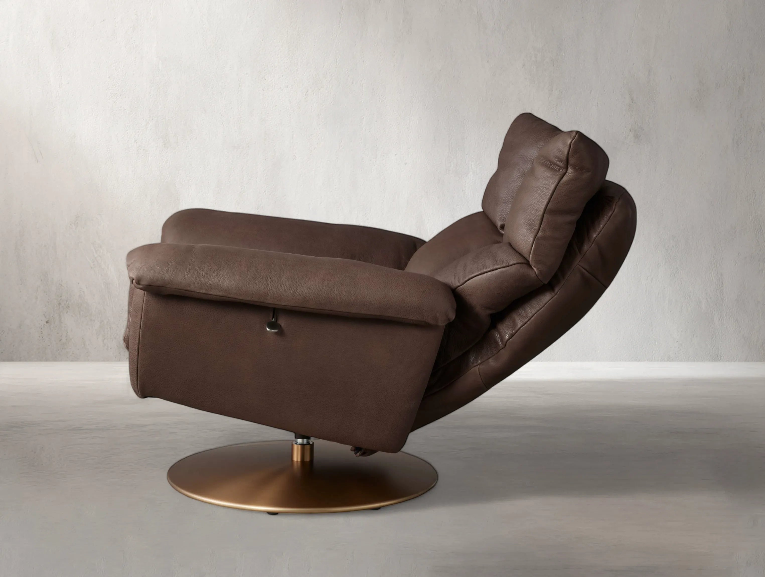 Deniel Leather Swivel Recliner