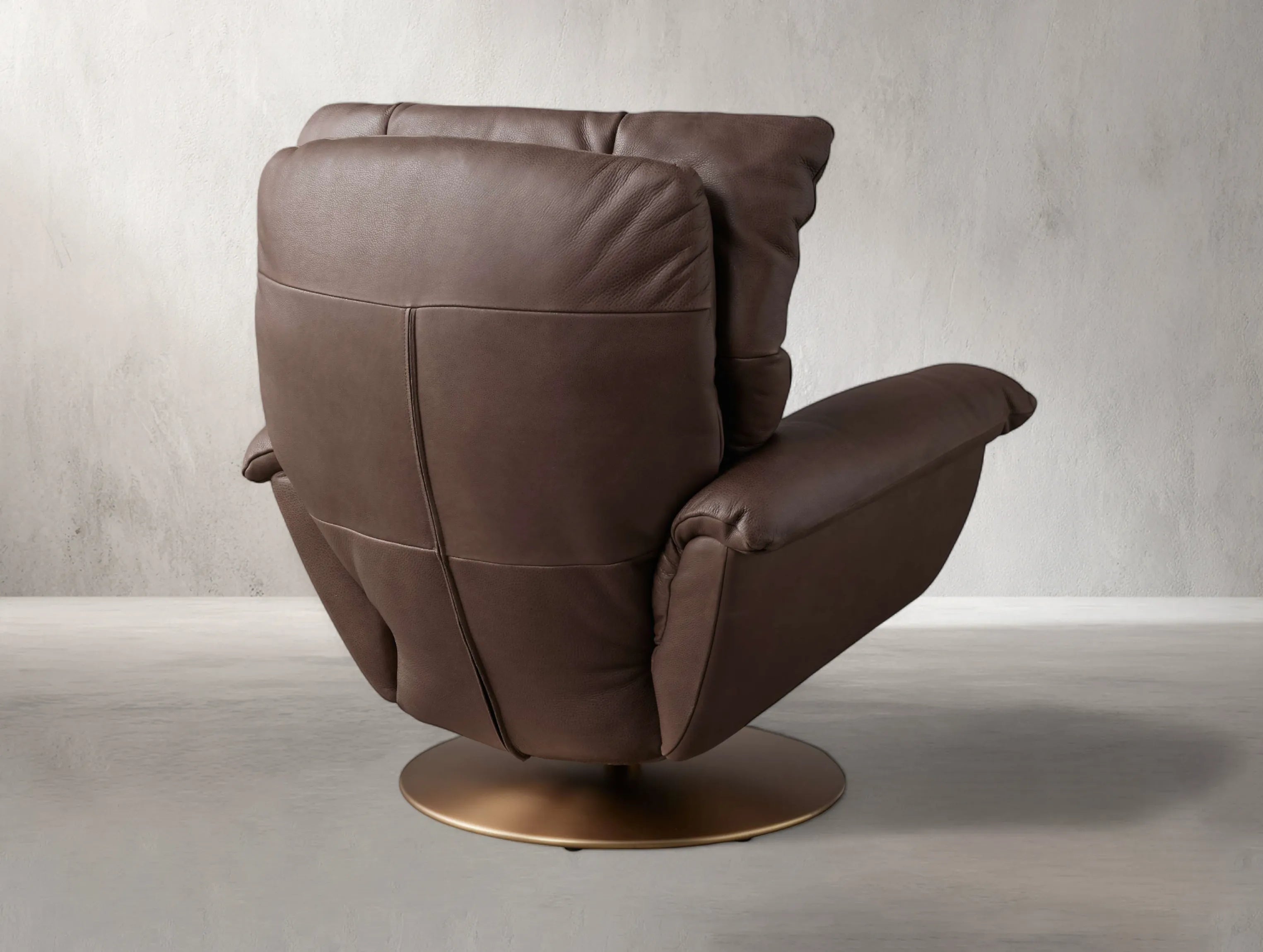 Deniel Leather Swivel Recliner