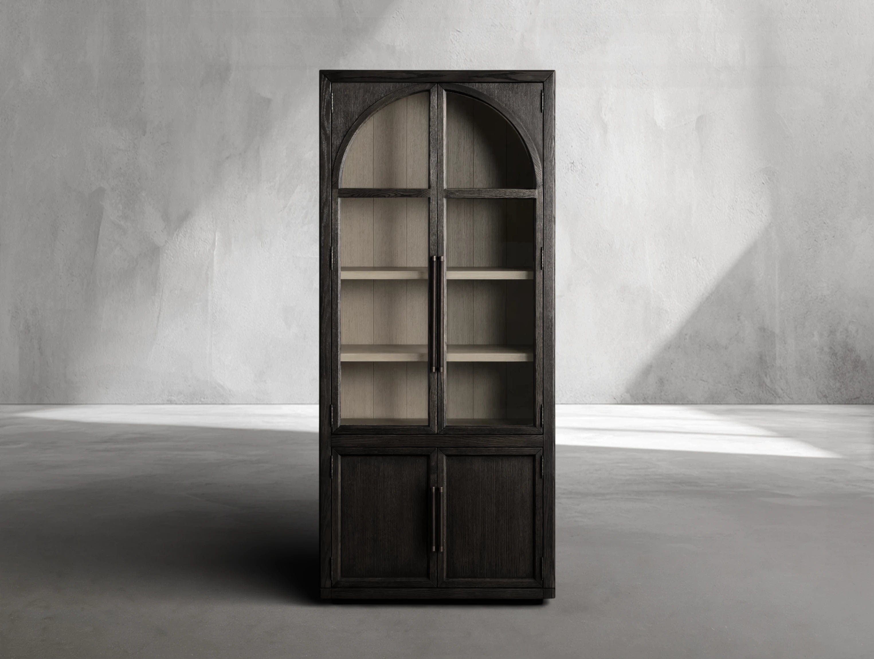 Hottiy Squared Glass Cabinet