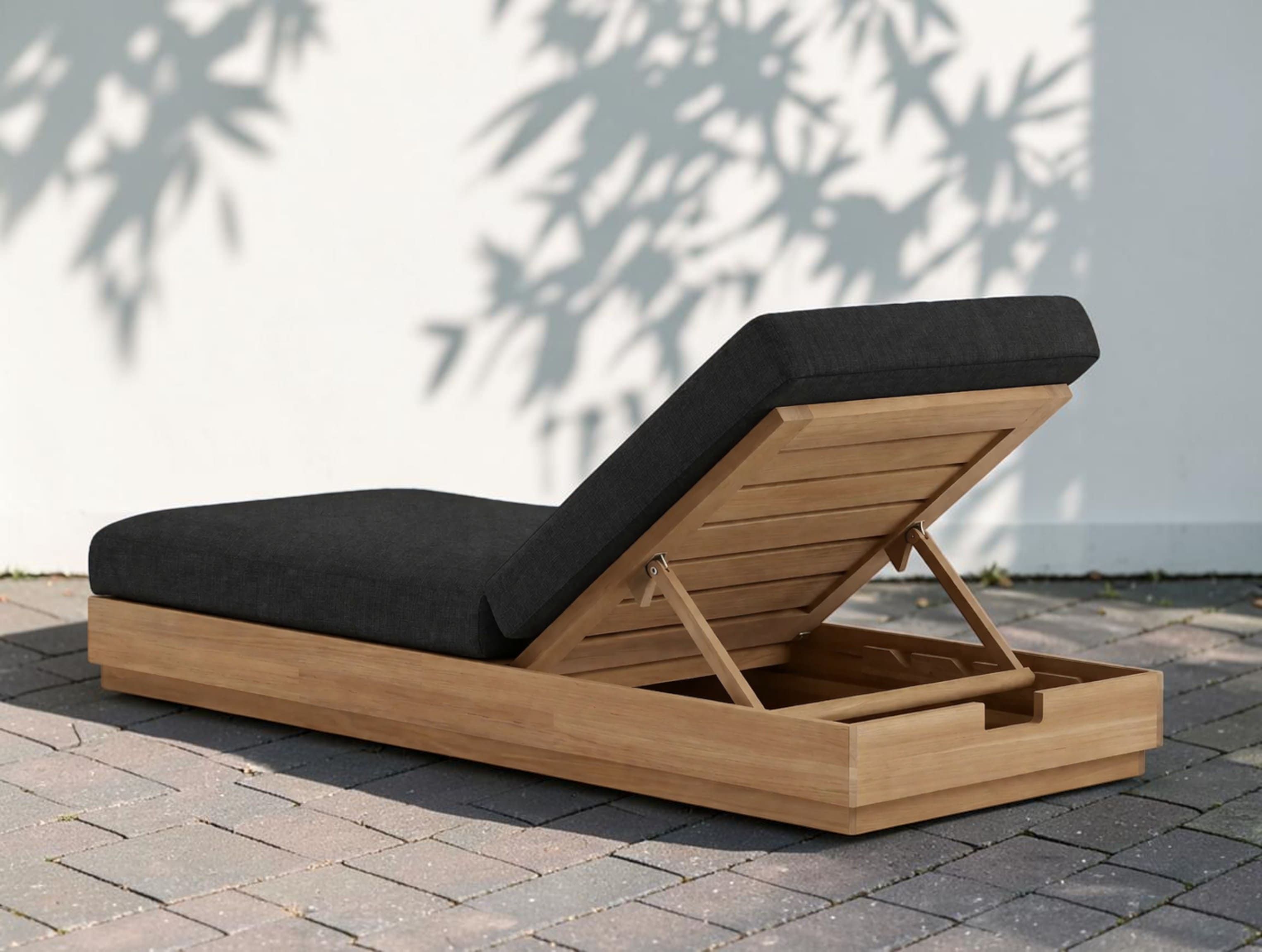 Orvieto Outdoor Teak Chaise