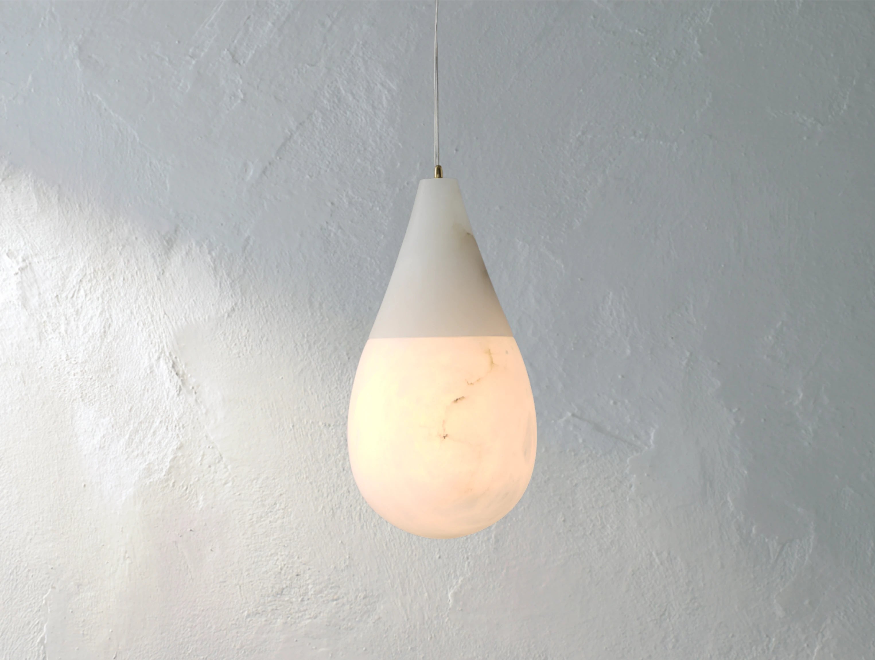 Ourlis Alabaster Water-Drop Pendant