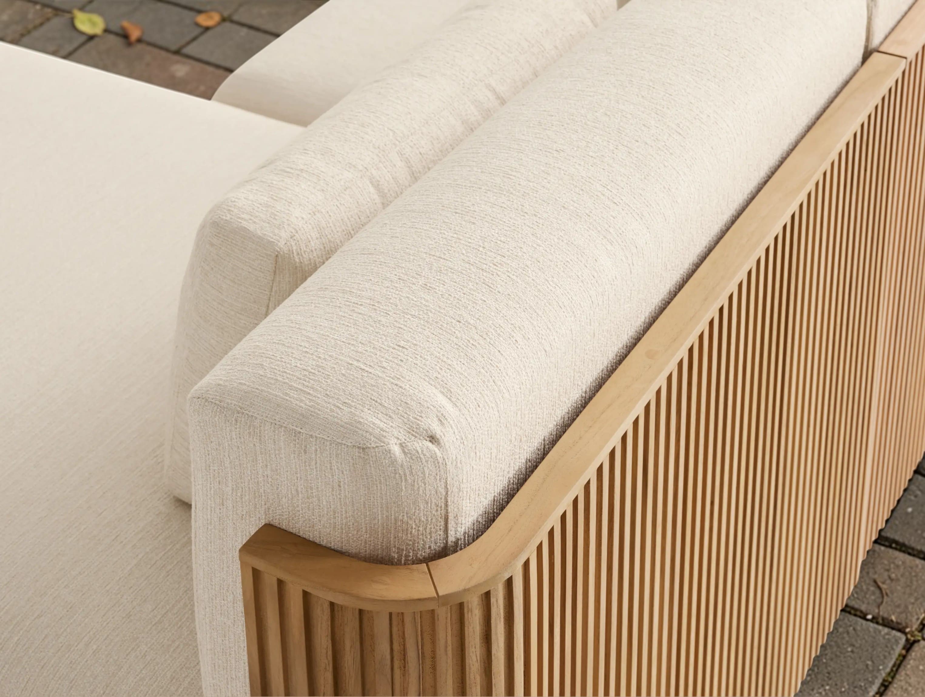 Rolphin Outdoor Four-Piece Double Chaise Sectional