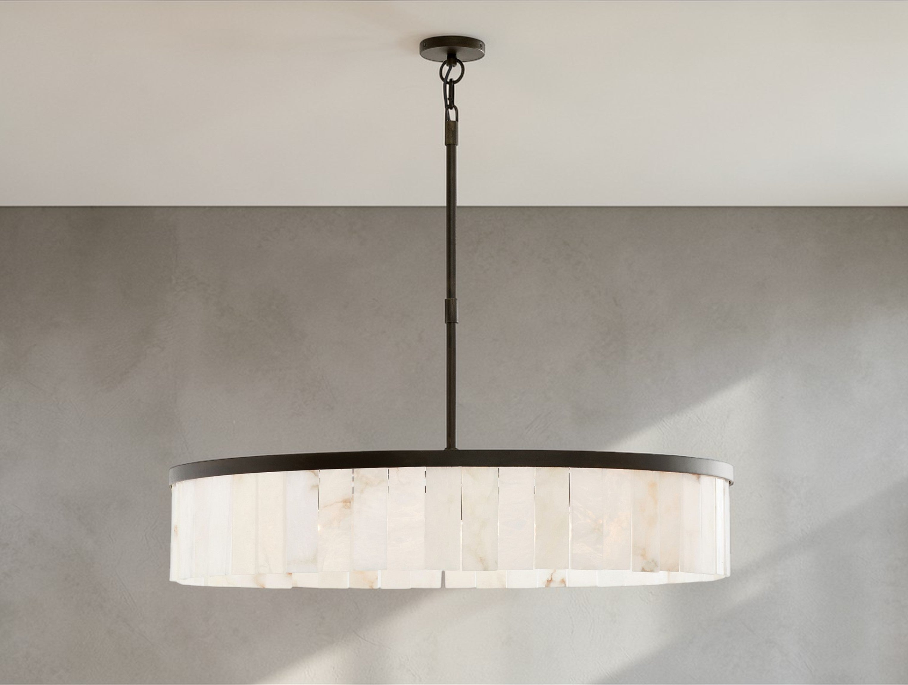 Wyndham Alabaster Round Chandelier